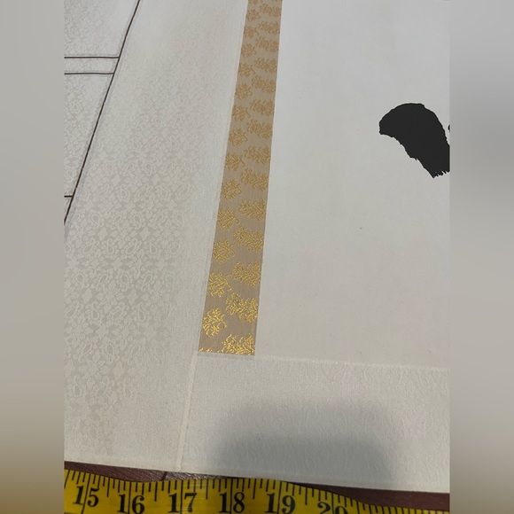 Vintage Hanging scroll Katori Daijingu Shrine with box silk gold XXL - Picture 8 of 12